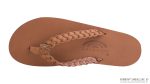 Twisted Sister  Single Layer Arch Support Leather with a  3/4 Medium Double Braided Strap
