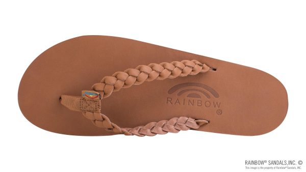 Twisted Sister  Single Layer Arch Support Leather with a  3/4 Medium Double Braided Strap