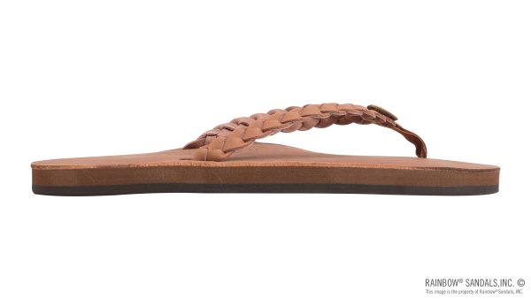 Twisted Sister  Single Layer Arch Support Leather with a  3/4 Medium Double Braided Strap