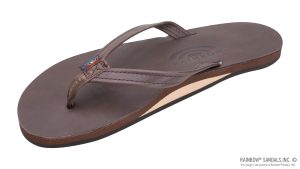 Single Layer Classic Leather with Arch Support and a 1 Narrow Strap