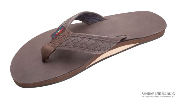 The Bentley Classic Leather Top Sole with 1 Hand Woven Strap