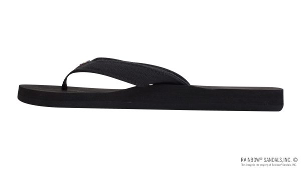 The Bella Soft Top Black Tapered Canvas Strap