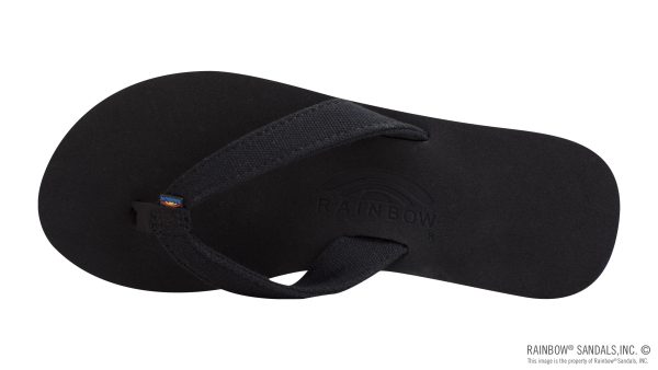 The Bella Soft Top Black Tapered Canvas Strap