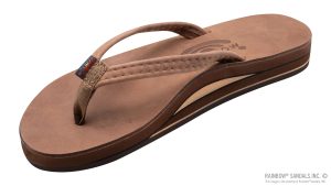 Luxury Leather  Double Layer Arch 1 Narrow Strap