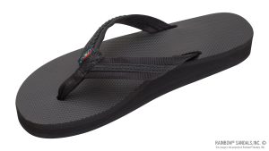 Double Layer Soft Rubber Top with 3/4 Braided Nylon Strap