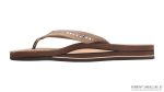 Crystal Collection  Double Layer Arch Support Leather  3/4 Medium Strap w/ Crystals