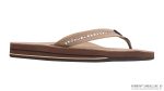 Crystal Collection  Double Layer Arch Support Leather  3/4 Medium Strap w/ Crystals