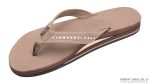 Crystal Collection  Double Layer Arch Support Leather  3/4 Medium Strap w/ Crystals