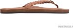 Rainbow Sandals Women's Single Layer Classic Leather w/Double Braided Strap. Tan/Brown. Ladies Small / 5.5-6.5 B(M) US | Flip-Flops