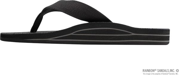 Rainbow Sandals Men's Double Layer Arch Hemp. Black. Men's Medium / 8.5-9.5 D(M) US | Sandals