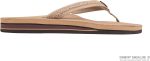 Rainbow Sandals The Willow - Double Layer Leather Sierra Brown Sandal with Double Braided 3/4trap. Ladies. X-Large. 8.5-9.5 D(M) US | Flats