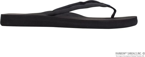 Rainbow Sandals Women's Low Cloud. Black. Ladies 8 B(M) US | Flip-Flops