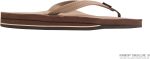 Rainbow Sandals Women's Double Layer Premier Leather Narrow Strap w/Arch. Dark Brown. Ladies Medium / 6.5-7.5 B(M) US | Flats
