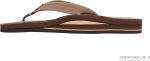 Rainbow Sandals Women's Double Layer Premier Leather w/  3/4trap (Ladies Small / 5.5-6.5. Dark Brown) | Flats