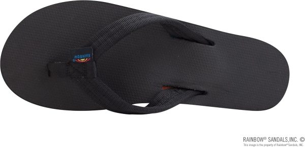 Rainbow Sandals Women's Single Layer Classic Rubber w/EVA filled Nylon Strap Limited Edition. Ladies Large / 7.5-8.5 B(M) US | Flip-Flops