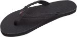 Rainbow Sandals Women's Single Layer Hemp Flirty Braidy. Black. Ladies Medium / 6.5-7.5 B(M) US | Flats