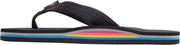 Rainbow Sandals Men's Single Layer Soft Top 1VA Rubber Filled Nylon Strap (Men's Large / 9.5-15 D(M) US. Limited Edition) | Sandals