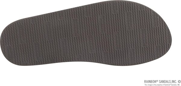 Rainbow Sandals Men's Single Layer Premier Leather with Blue Midsole. Expresso. Men's Small / 7.5-8.5 D(M) US | Sandals