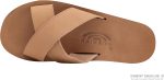 Rainbow Sandals Women's Premier Leather Single Layer Arch Women's X-Slide. Sierra Brown. Ladies Large / 7.5-8.5 B(M) US | Slides