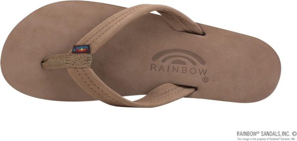 Rainbow Sandals Women's Four Layer Wedge 3/4eather Strap. Dark Brown. Ladies X-Large / 8.5-9.5 B(M) US | Platforms & Wedges
