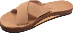 Rainbow Sandals Women's Premier Leather Single Layer Arch Women's X-Slide. Sierra Brown. Ladies Large / 7.5-8.5 B(M) US | Slides