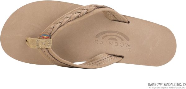 Rainbow Sandals Madison - Double Layer Arch Support with a Braid on a  3/4edium Strap. Sierra Brown. Ladies Small | Sandals