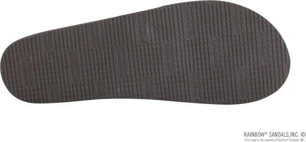 Rainbow Sandals Women's Double Layer Premier Leather Narrow Strap w/Arch. Dark Brown. Ladies Medium / 6.5-7.5 B(M) US | Flats
