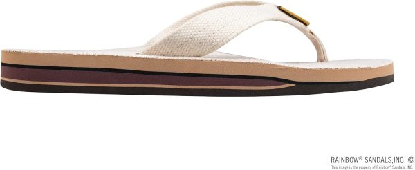 Rainbow Sandals Men's Double Layer Arch Hemp. Natural Hemp. Men's Large / 9.5-15 D(M) US | Sandals