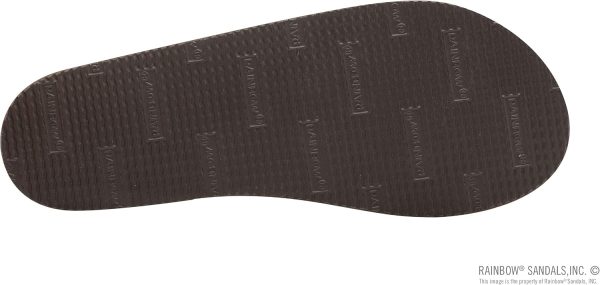 Rainbow Sandals Ladies Luxury Leather - Double Layer Arch Support with 1trap. Nogales Wood. Ladies size L / 7.5-8.5 | Flip-Flops