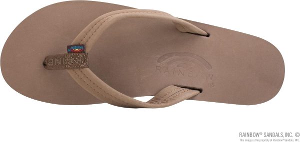 Rainbow Sandals Women's Double Layer Premier Leather w/  3/4trap (Ladies Small / 5.5-6.5. Dark Brown) | Flats