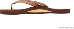 Rainbow Sandals Ladies The Sand Piper Luxury Leather - Single Layer Arch Hand Woven Strap. Nogales Wood. Ladies Large. 7.5-8.5 D(M) US | Flats