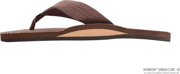 Rainbow Hemp Sandal.Brown.Medium Size (8.5-9.5) | Sandals