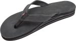 Rainbow Sandals Women's Double Layer Premier Leather w/  3/4trap (Ladies Small / 5.5-6.5. Premier Black) | Flats