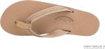 Rainbow Sandals The Willow - Double Layer Leather Sierra Brown Sandal with Double Braided 3/4trap. Ladies. X-Large. 8.5-9.5 D(M) US | Flats
