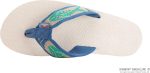 Rainbow Sandals Men's Hemp Single Layer Fish Strap With Arch. Natural/Light Green Fish/Cream. Men's Medium / 8.5-9.5 D(M) US | Sandals