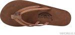Rainbow Sandals Ladies The Sand Piper Luxury Leather - Single Layer Arch Hand Woven Strap. Nogales Wood. Ladies Large. 7.5-8.5 D(M) US | Flats