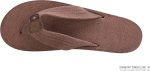 Rainbow Sandals Women's Double Layer Arch Hemp w/Wide Strap. Brown. Ladies 19.5-15 B(M) US | Flats