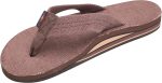 Rainbow Sandals Women's Double Layer Arch Hemp w/Wide Strap. Brown. Ladies 19.5-15 B(M) US | Flats