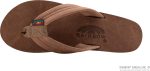 Rainbow Sandals Ladies Luxury Leather - Double Layer Arch Support with 1trap. Nogales Wood. Ladies size L / 7.5-8.5 | Flip-Flops