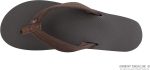 Rainbow Sandals Women's Double Layer Soft Top 1VA Rubber Filled w/Nylon Strap. Brown. Women's Medium / 6.5-7.5 B(M) US | Sandals