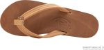 Rainbow Sandals Ladies Luxury Leather - Single Layer Arch Support with a  3/4edium Strap Buckskin. Ladies size M / 6.5-7.5 | Flats