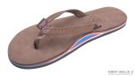 The Americana  Women's Single layer Premier Leather Red White & Blue Mid Sole with a 1 Narrow