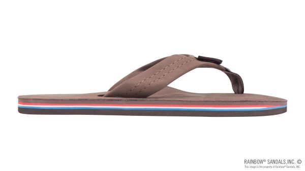 The Americana- Women's Single layer eXpresso-Red White Blue Mid Sole