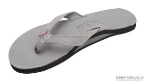The Catalina  Single Layer Arch Support Premier Leather Tapered Strap