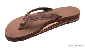 The Madison  Double Layer Arch Support with a Braid on a  3/4 Medium Rolled Strap