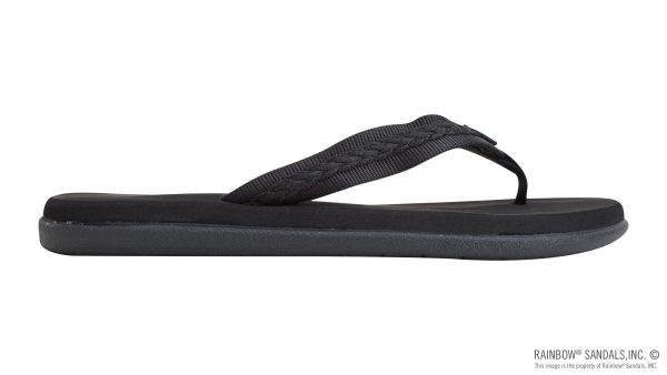 The Paisley C Ladies Soft Top Rubber with a  3/4 Nylon Flirty Braidy Strap